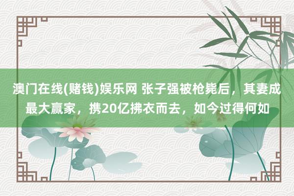 澳门在线(赌钱)娱乐网 张子强被枪毙后，其妻成最大赢家，携20亿拂衣而去，如今过得何如